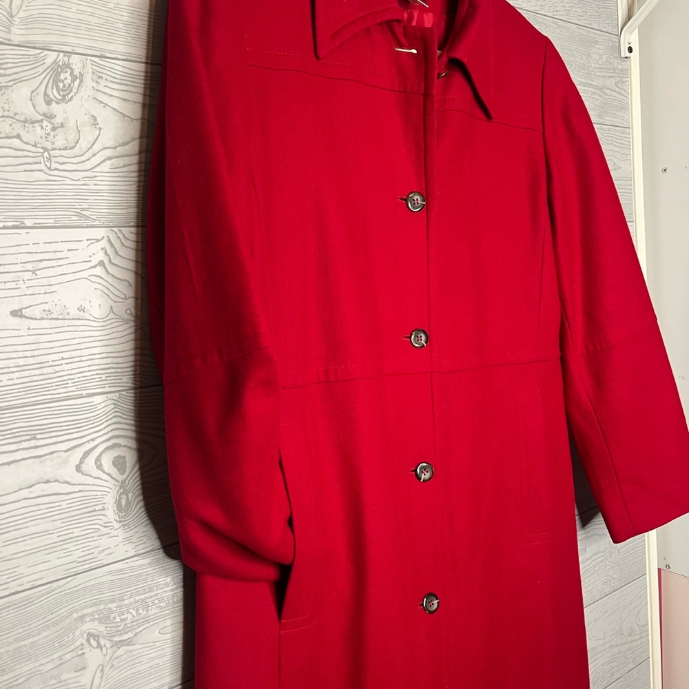 Harve Benard Red Trench Coat